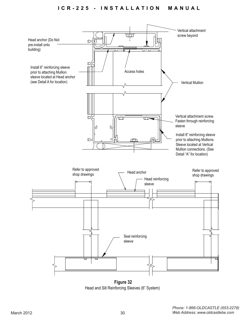 Head-sill-reinforcing | Oldcastle BuildingEnvelope ICR-225 User Manual | Page 33 / 37