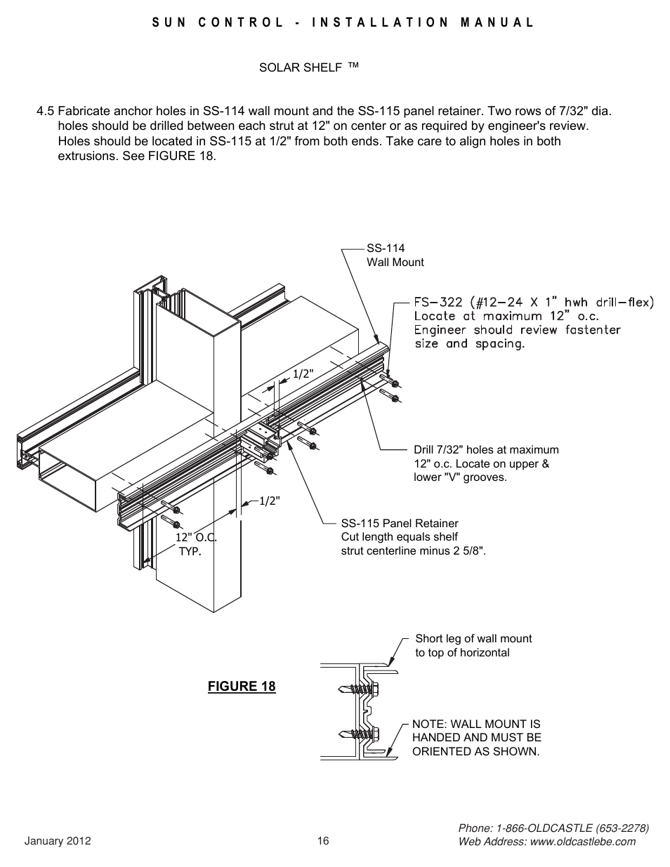 16_shelf | Oldcastle BuildingEnvelope Solar Eclipse User Manual | Page 16 / 22