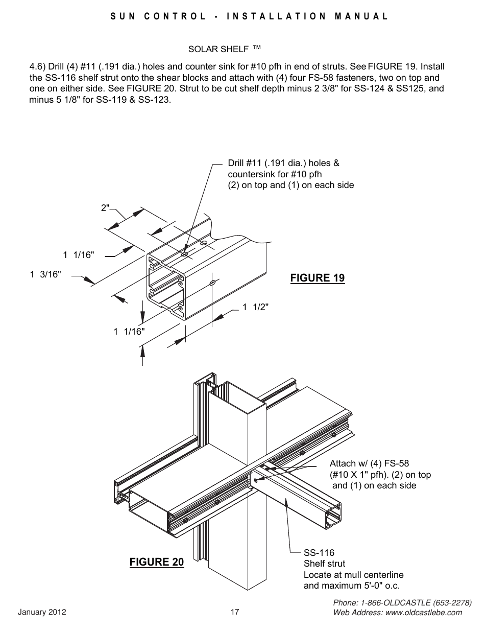 17_shelf | Oldcastle BuildingEnvelope Solar Eclipse User Manual | Page 17 / 22