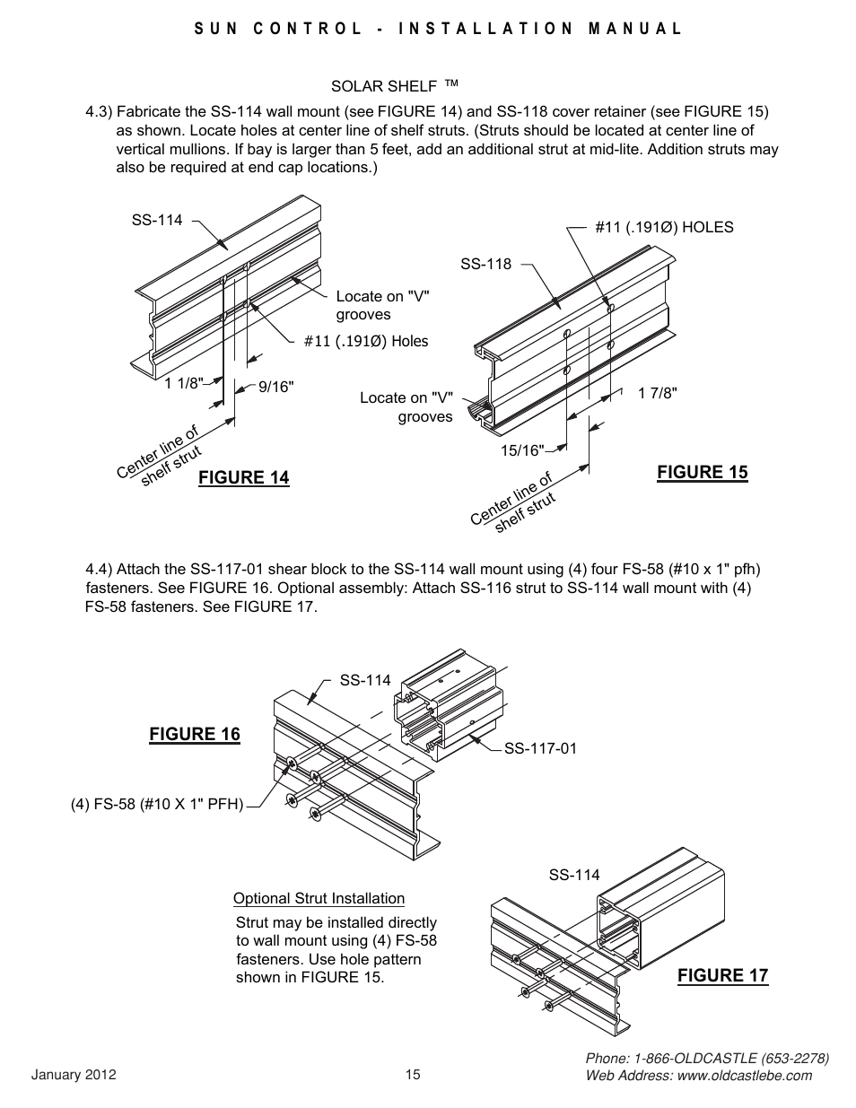 15_shelf | Oldcastle BuildingEnvelope Solar Shelf User Manual | Page 15 / 22