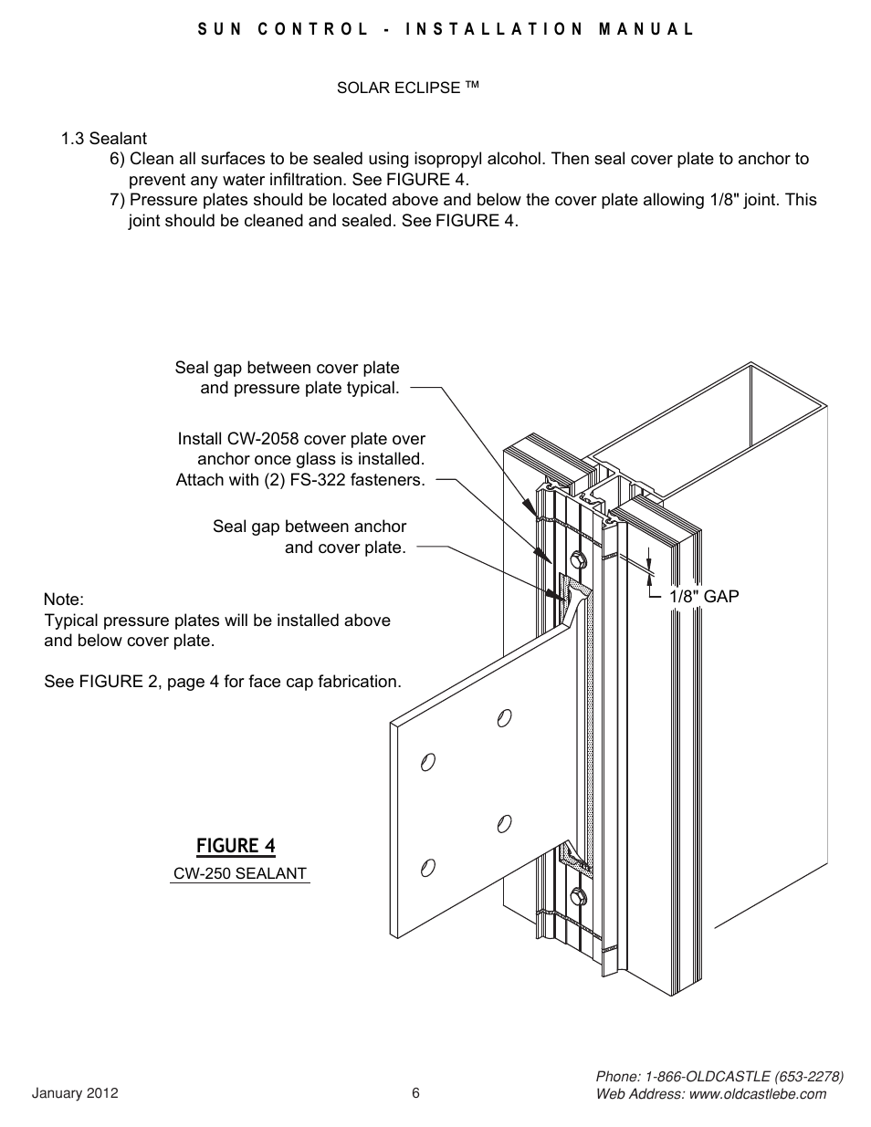 06_cw-250 | Oldcastle BuildingEnvelope Solar Shelf User Manual | Page 6 / 22