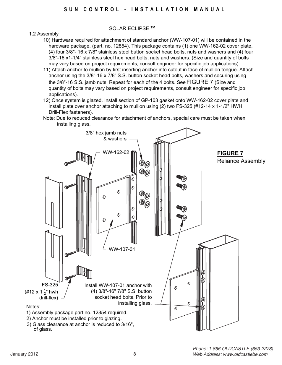 08_reliance | Oldcastle BuildingEnvelope Solar Shelf User Manual | Page 8 / 22