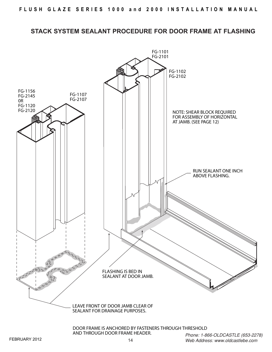 Stack-sealant-procedure | Oldcastle BuildingEnvelope FG-2000 User Manual | Page 15 / 27