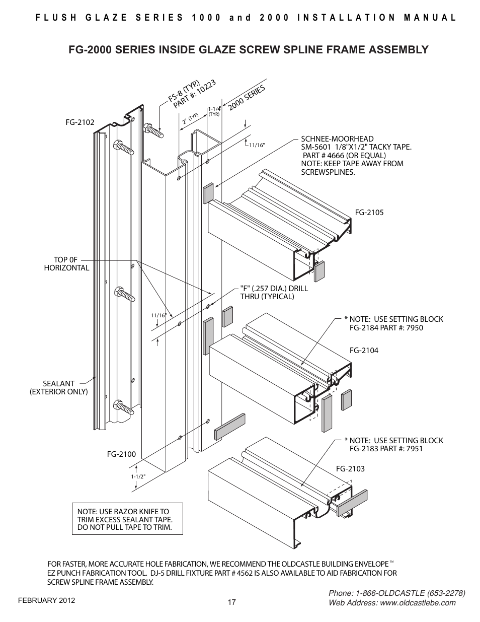 Frame-assy-inside-glz | Oldcastle BuildingEnvelope FG-2000 User Manual | Page 18 / 27