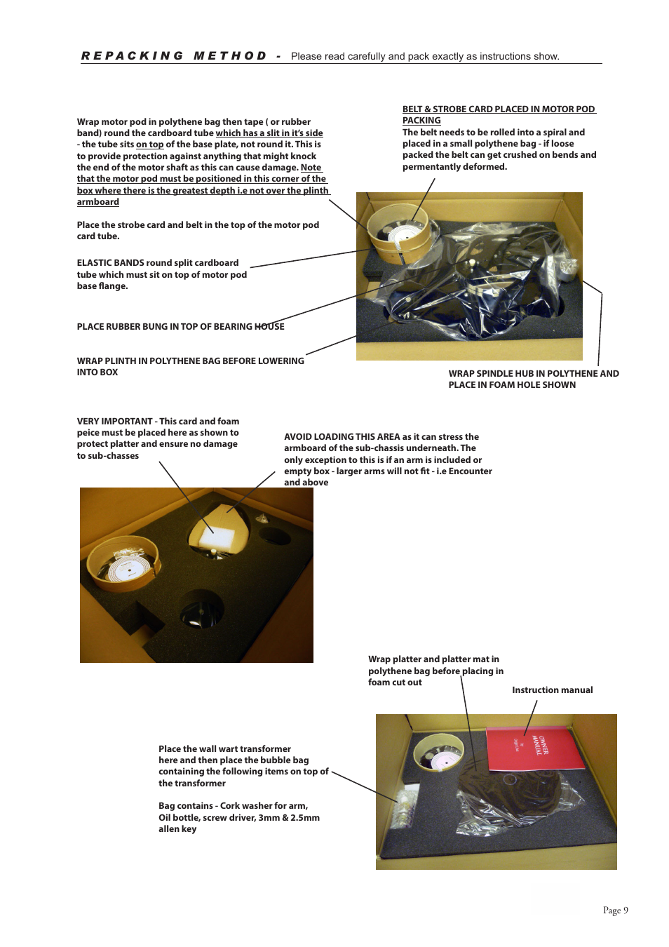 Origin Live All MK3 Decks User Manual | Page 9 / 9