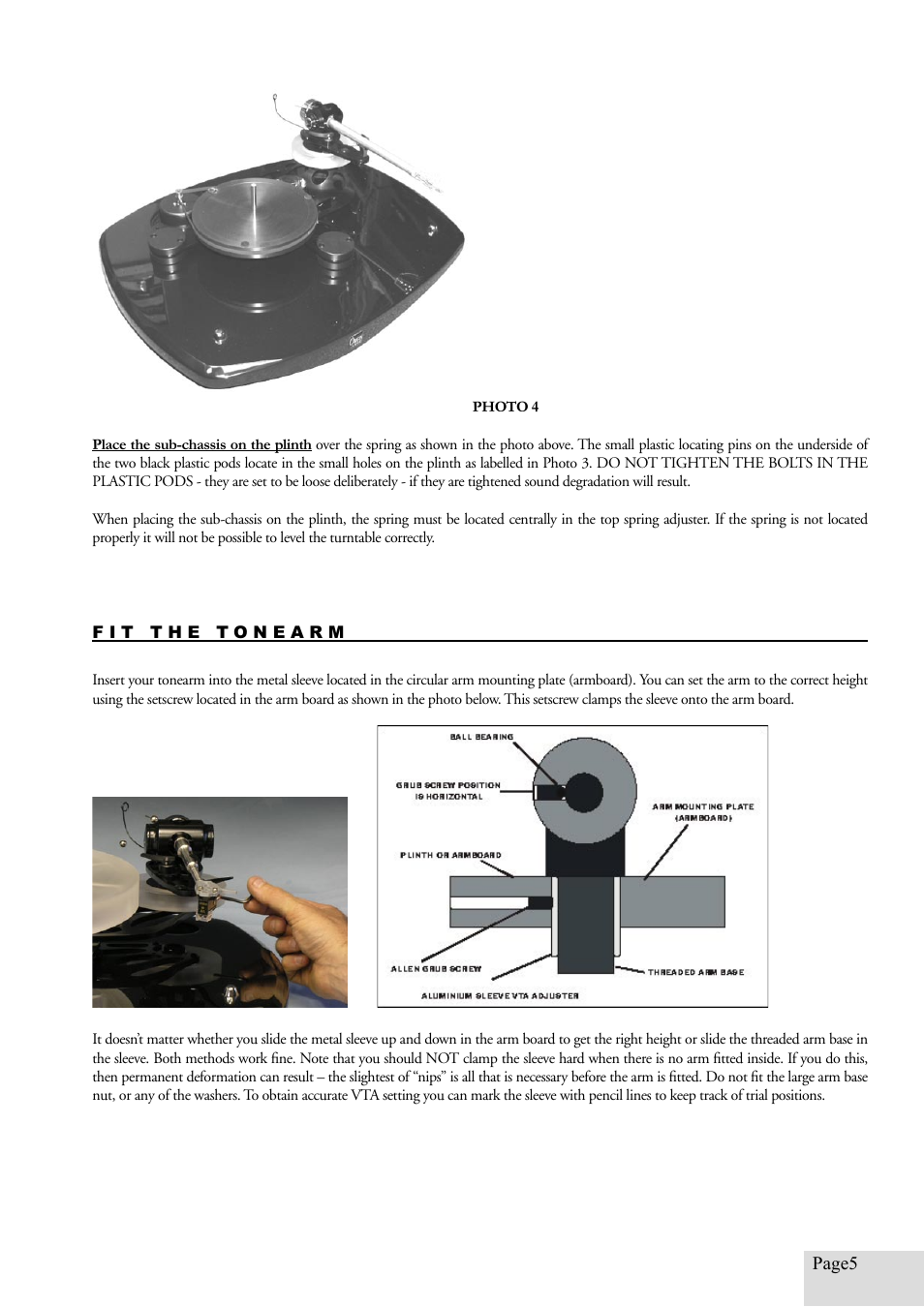 Origin Live Resolution MKI User Manual | Page 5 / 18