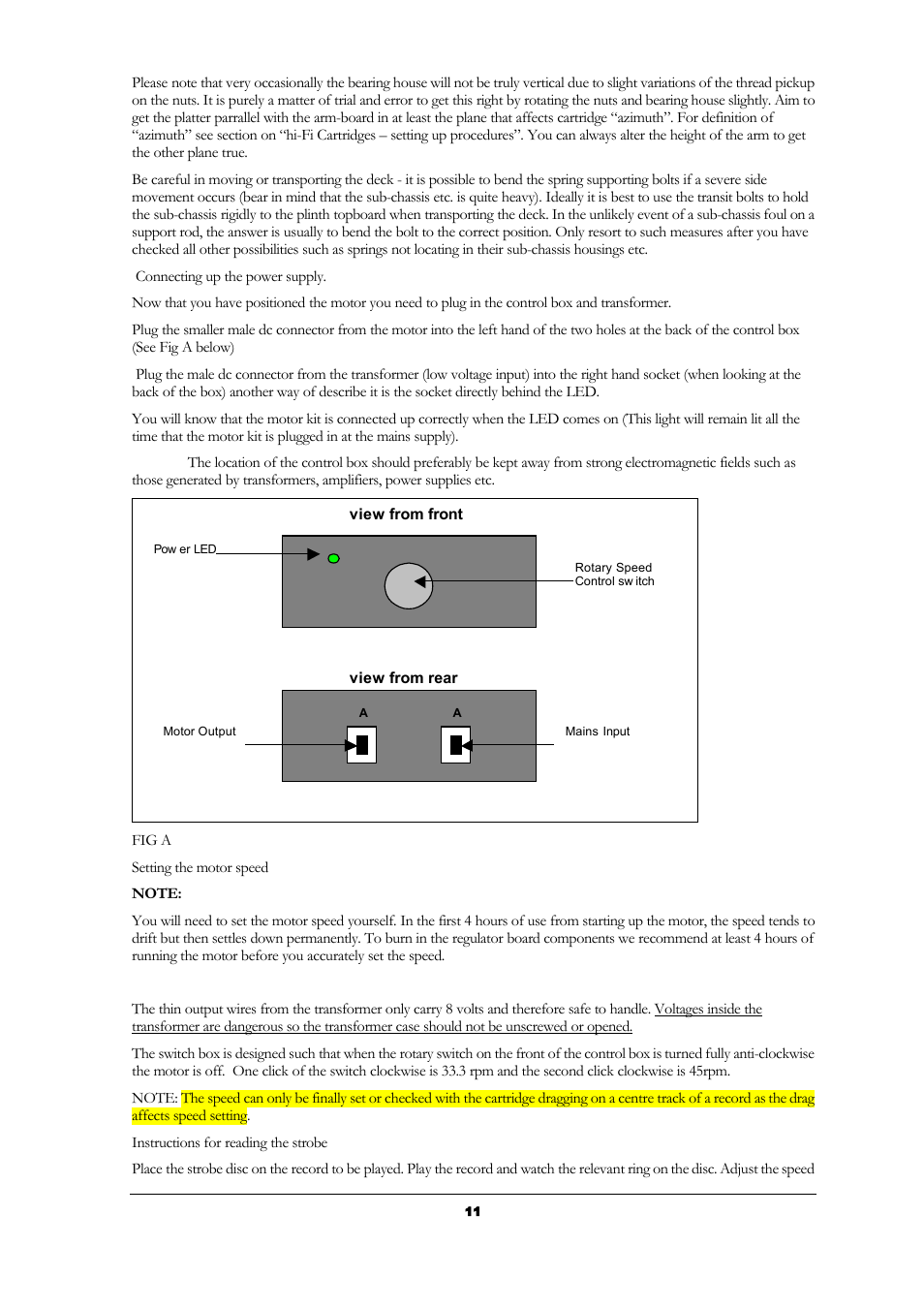 Origin Live Resolution Classic MKI User Manual | Page 11 / 23