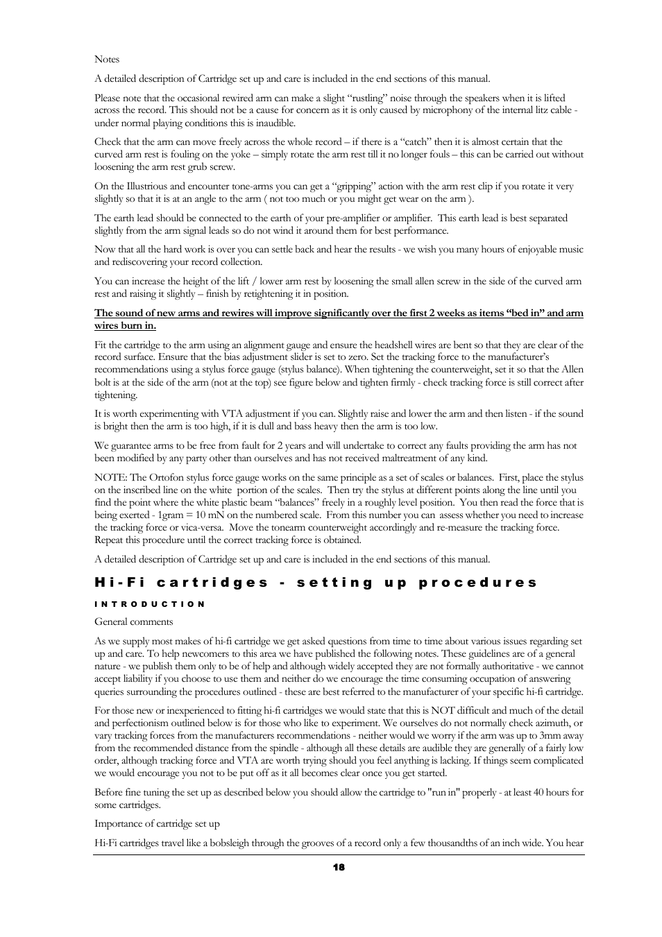 Origin Live Resolution Classic MKI User Manual | Page 18 / 23