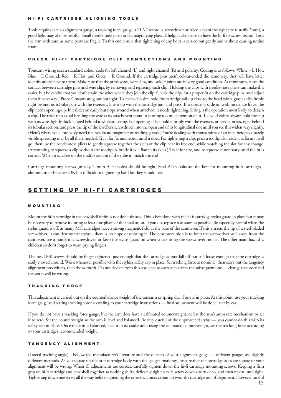 Origin Live Sovereign MKI User Manual | Page 15 / 18