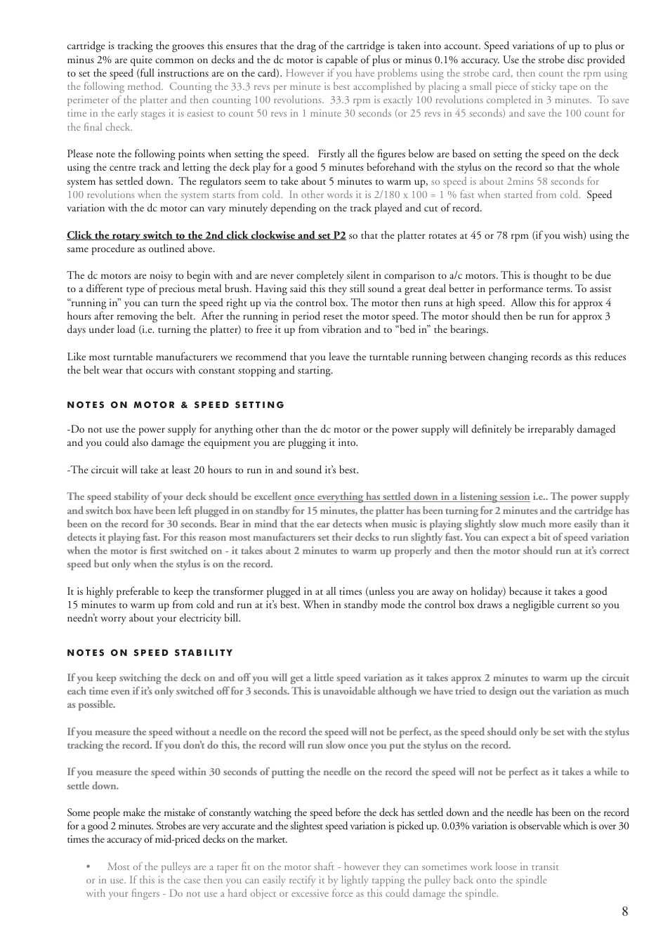 Origin Live Sovereign MKI User Manual | Page 8 / 18