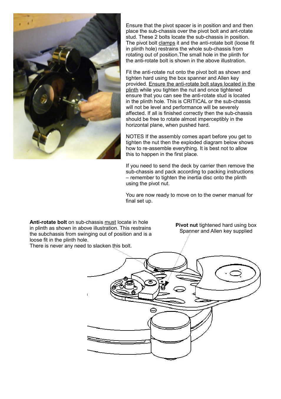 Slide 2 | Origin Live Sovereign - fitting the 12 inch sub-chassis and all other subchassis User Manual | Page 2 / 2