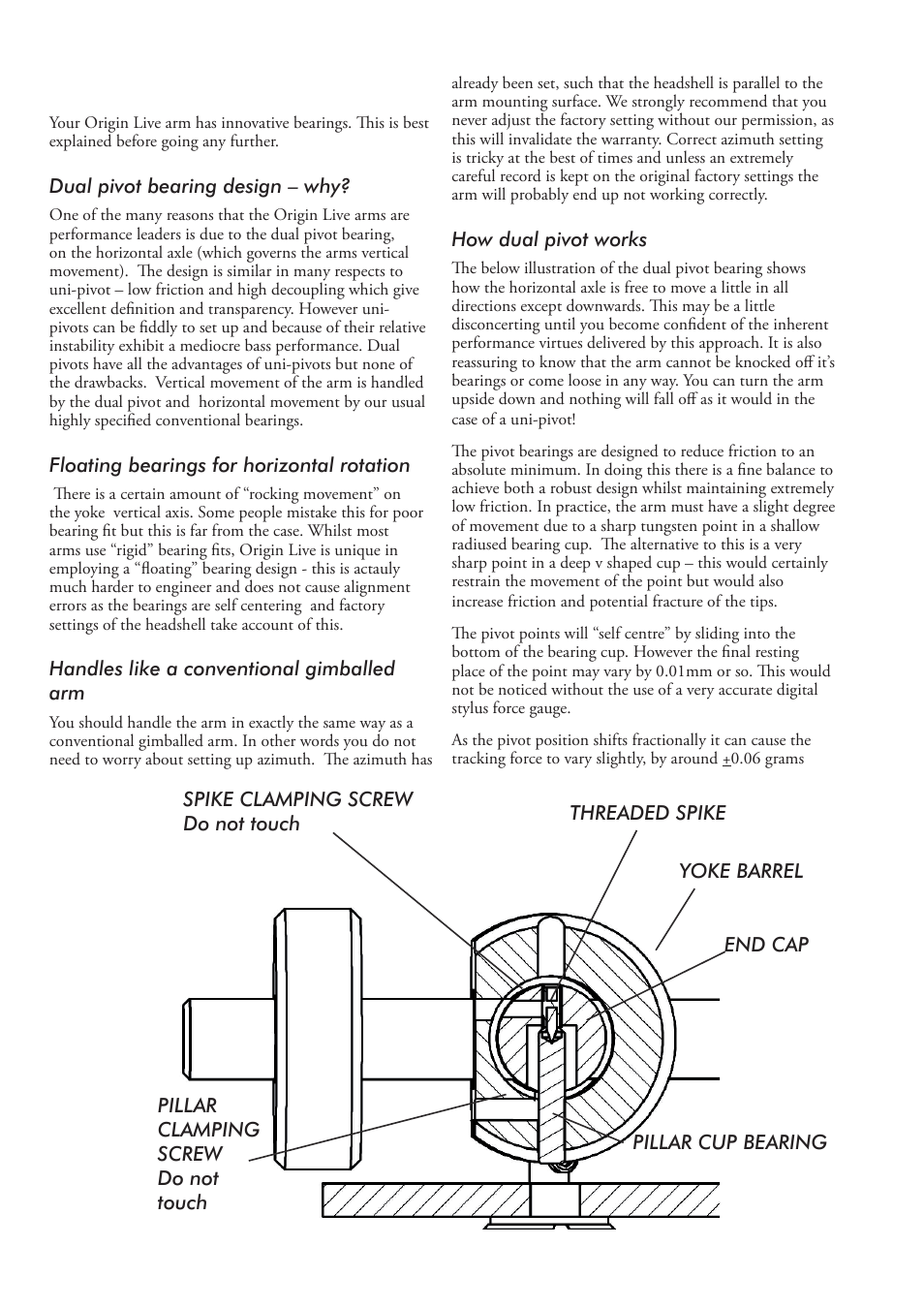 Understanding dual pivot | Origin Live MK3C arms dual pivot User Manual | Page 2 / 10