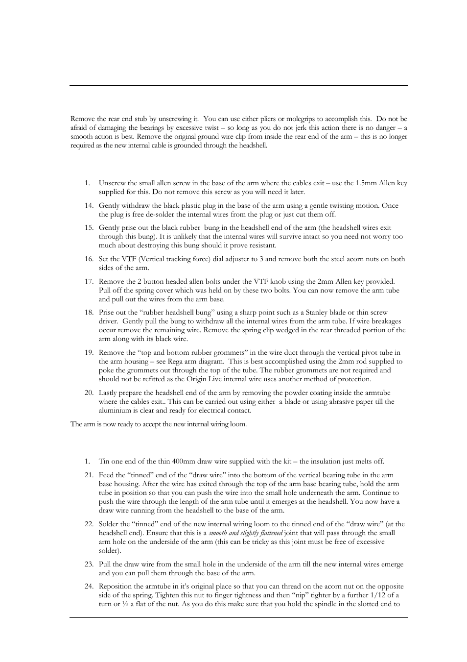 Origin Live Rega Modification Kits User Manual | Page 5 / 16