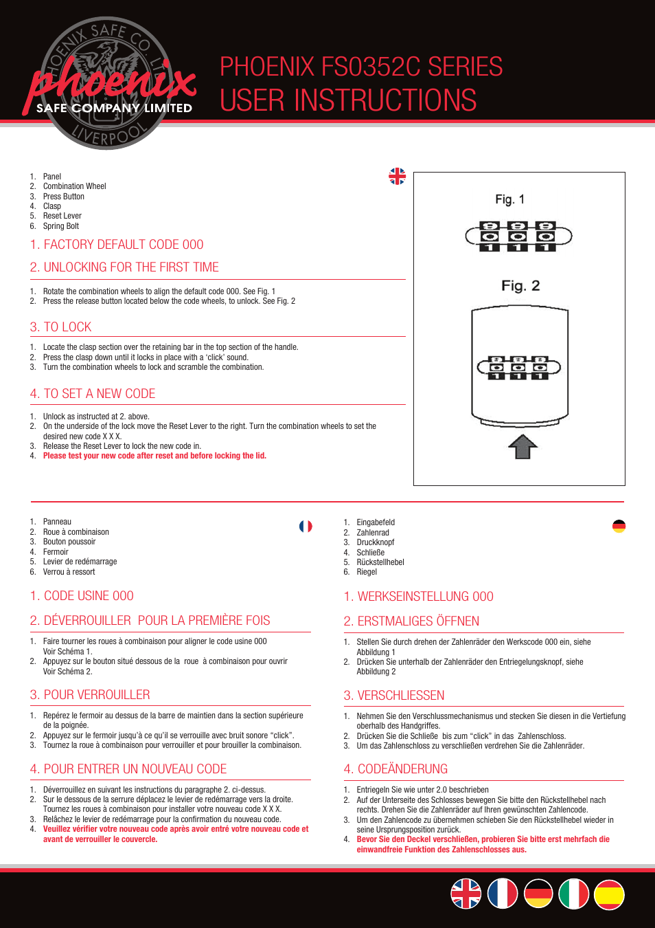 Phoenix FS0352C User Manual | 2 pages