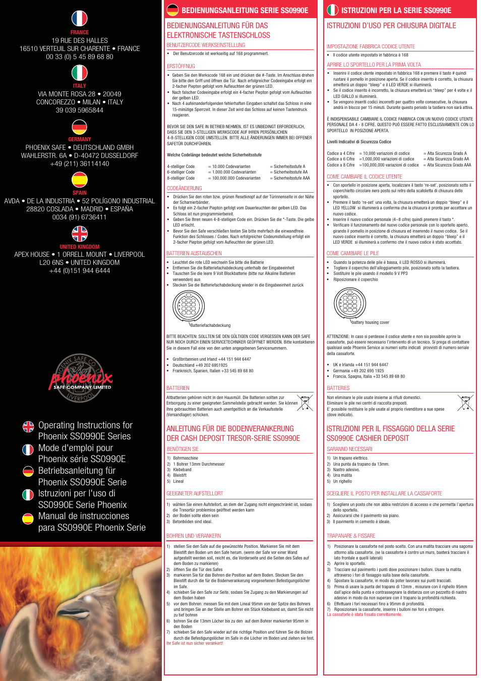 Phoenix SS0990E User Manual | 2 pages