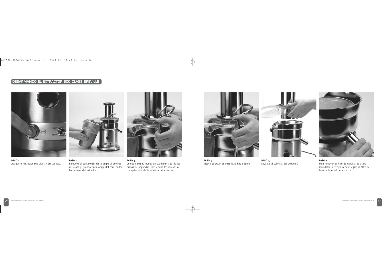 Breville JUICE FOUNTAIN ELITE User Manual | Page 29 / 63