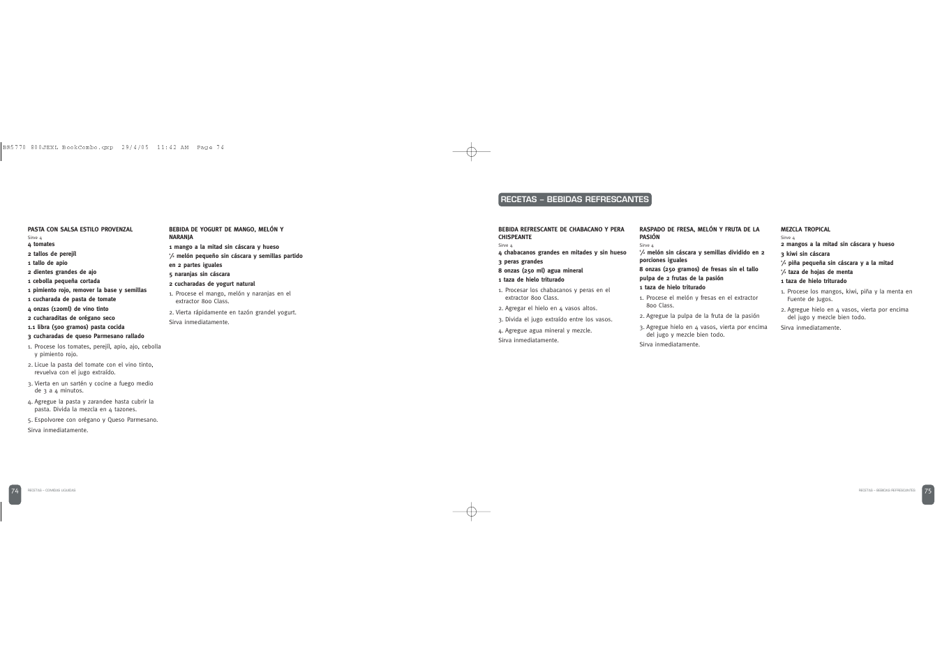 Breville JUICE FOUNTAIN ELITE User Manual | Page 38 / 63