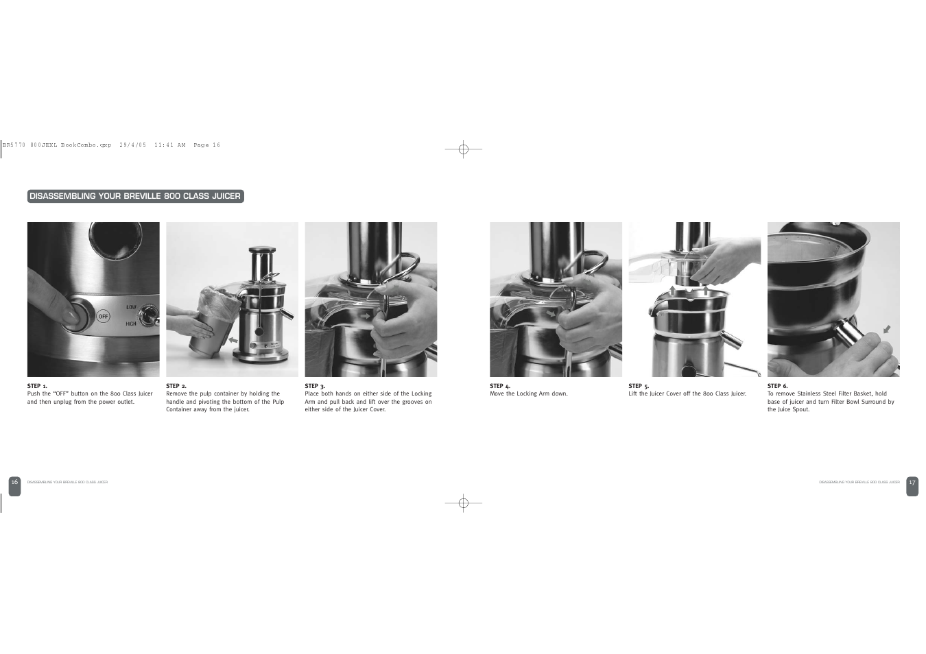 Breville JUICE FOUNTAIN ELITE User Manual | Page 9 / 63