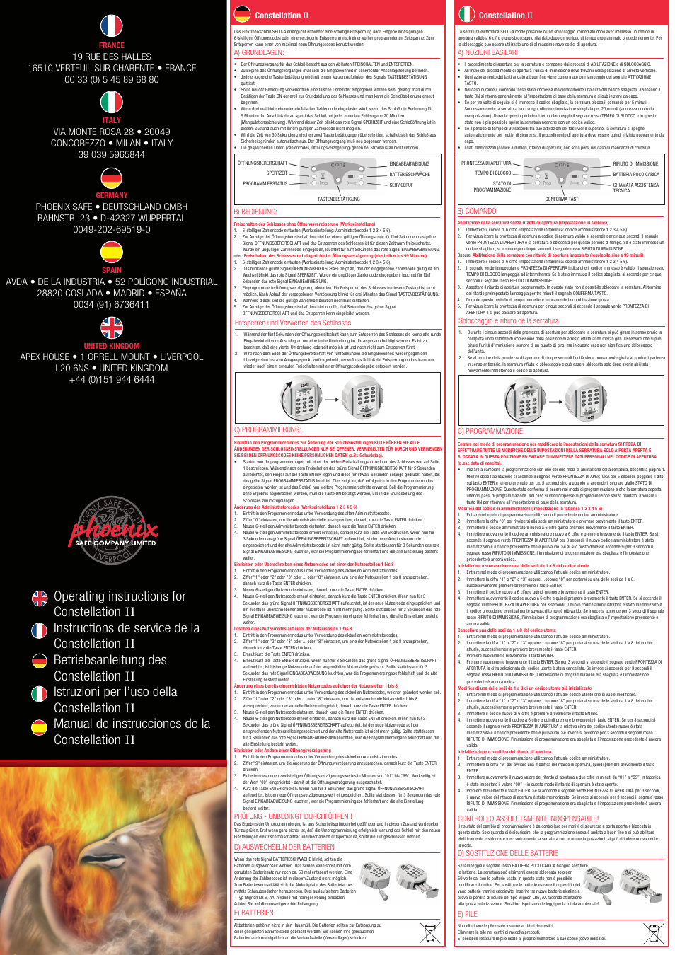 Phoenix HS1130 User Manual | 2 pages