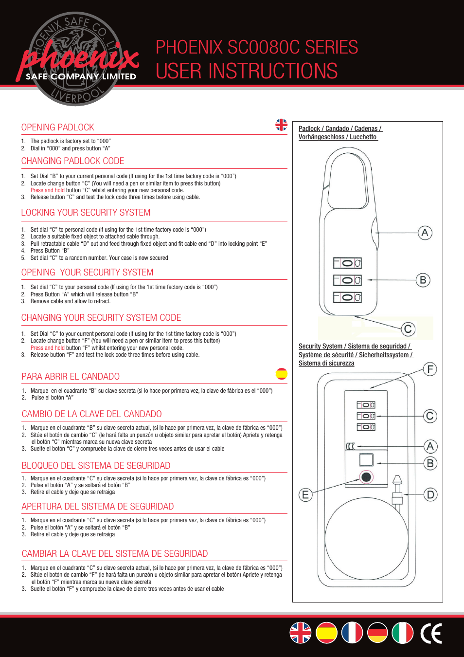 Phoenix SC0080C User Manual | 2 pages