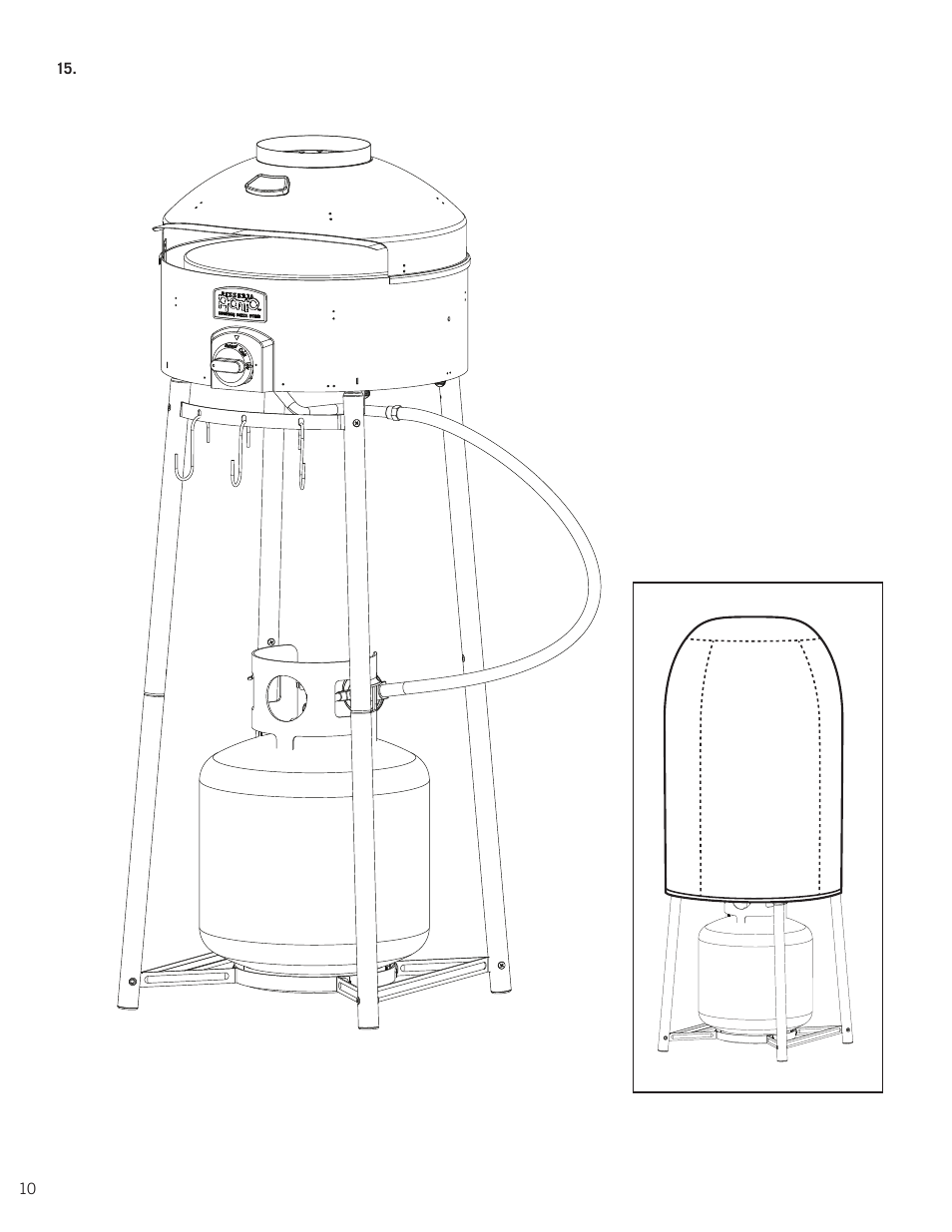 Pizzacraft PM6011 Pizza Oven Leg Kit User Manual | Page 10 / 11