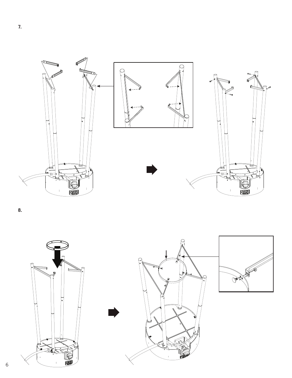 Pizzacraft PM6011 Pizza Oven Leg Kit User Manual | Page 6 / 11