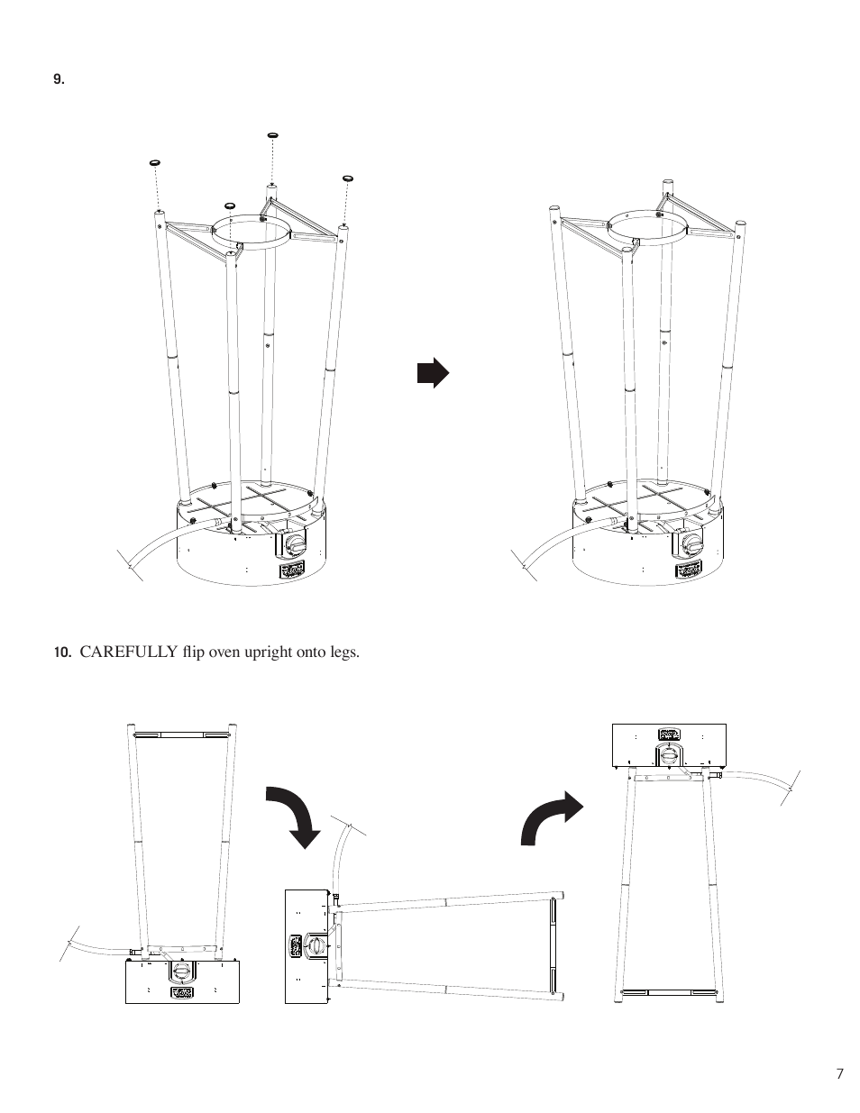 Pizzacraft PM6011 Pizza Oven Leg Kit User Manual | Page 7 / 11