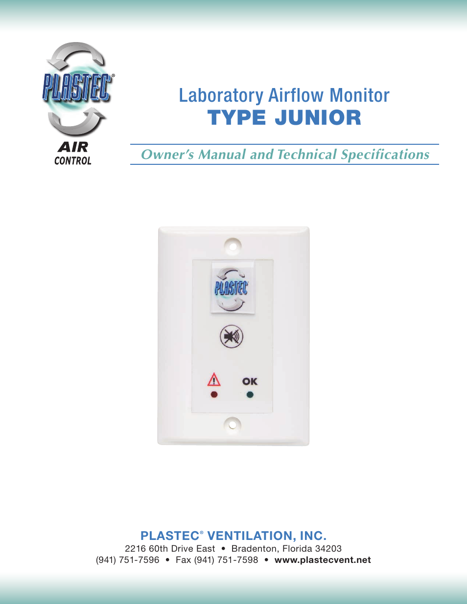 Plastec Junior Air Control User Manual | 9 pages