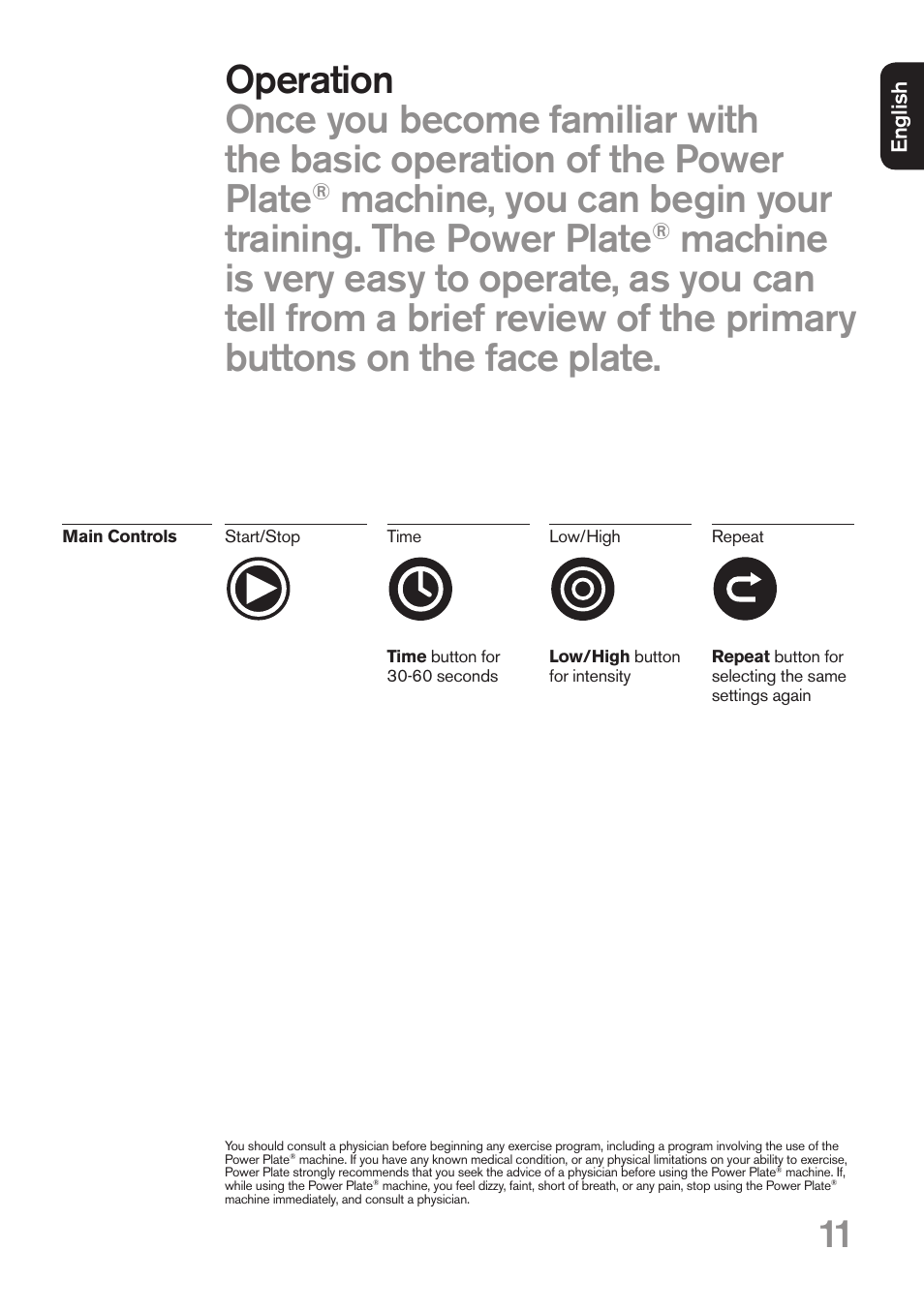 Power Plate my3 User Manual | Page 11 / 16