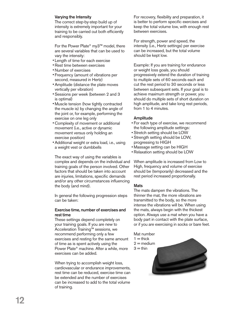 Power Plate my3 User Manual | Page 12 / 16