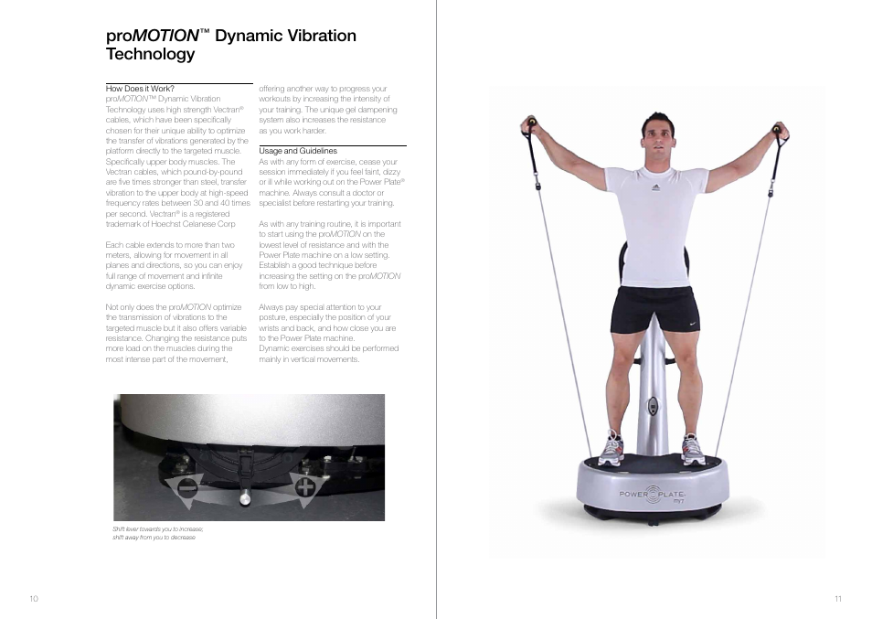 Pro motion, Dynamic vibration technology | Power Plate my7 User Manual | Page 7 / 10