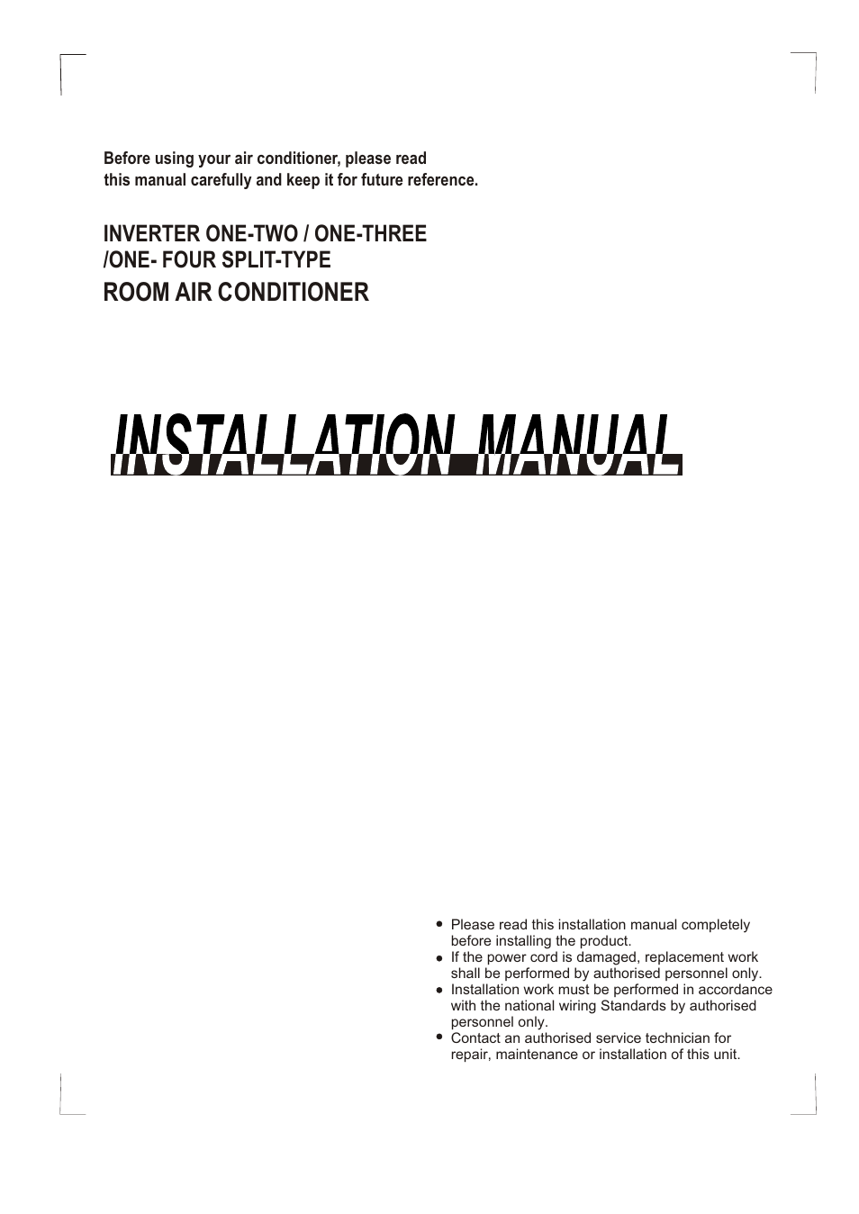 Pridiom Condenser Installation Manual User Manual | 33 pages