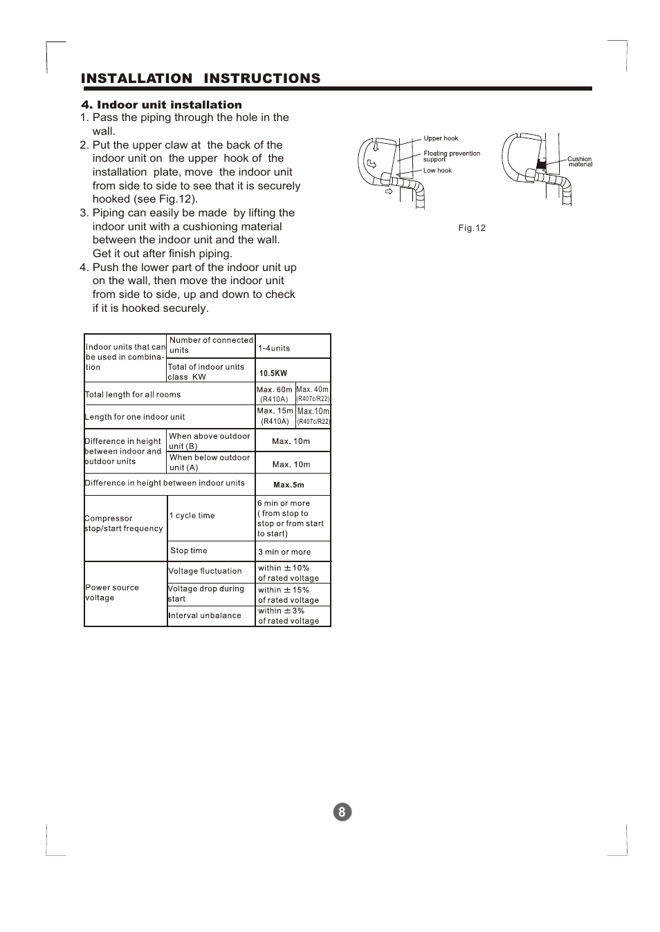 Т³гж 9, 8installation instructions | Pridiom Condenser Installation Manual User Manual | Page 9 / 33