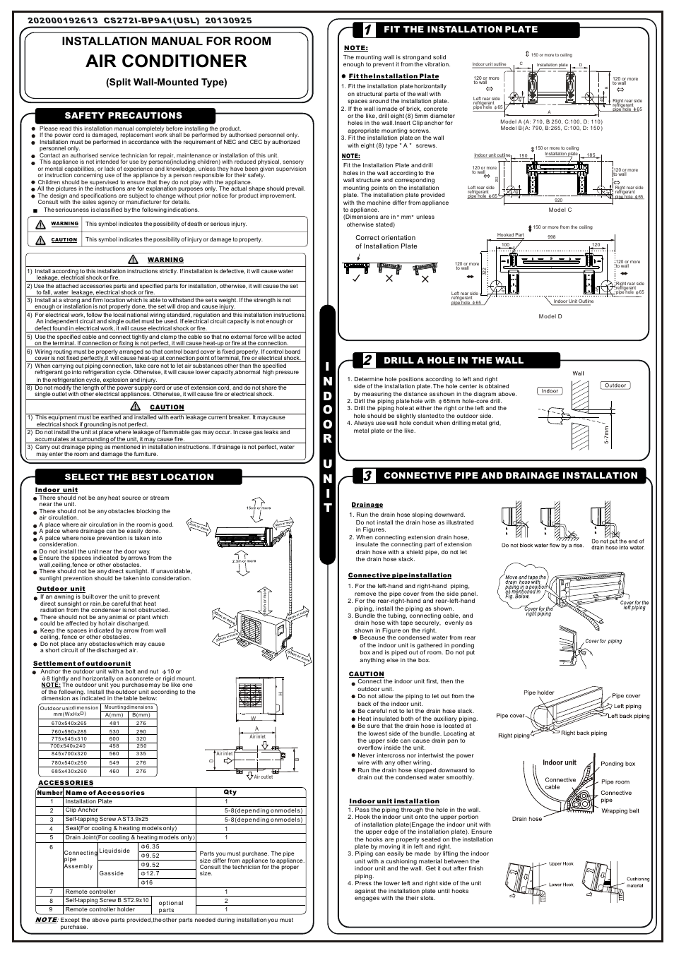 Pridiom Classic Series PMS091CL Installation Manual User Manual | 2 pages