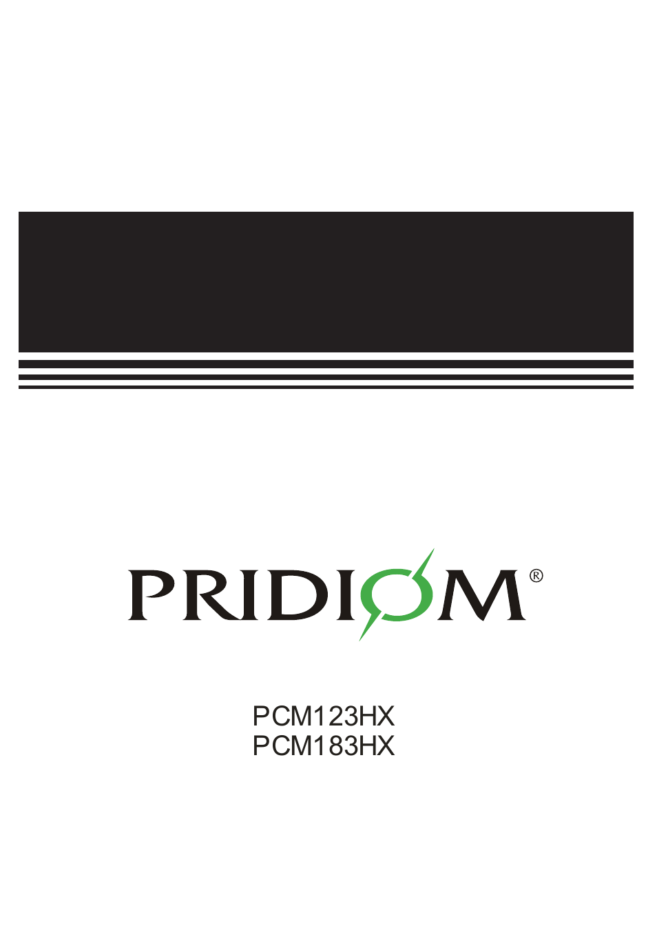 Pridiom Cassettes PCM183HX Installation Manual User Manual | 41 pages