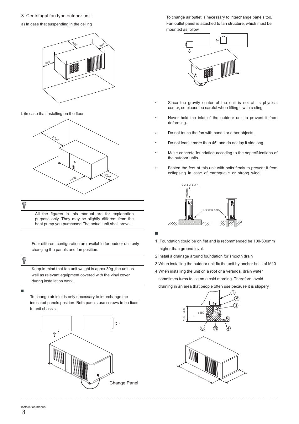 Pridiom Floor and Ceiling PFCM183HX Installation Manual User Manual | Page 9 / 25