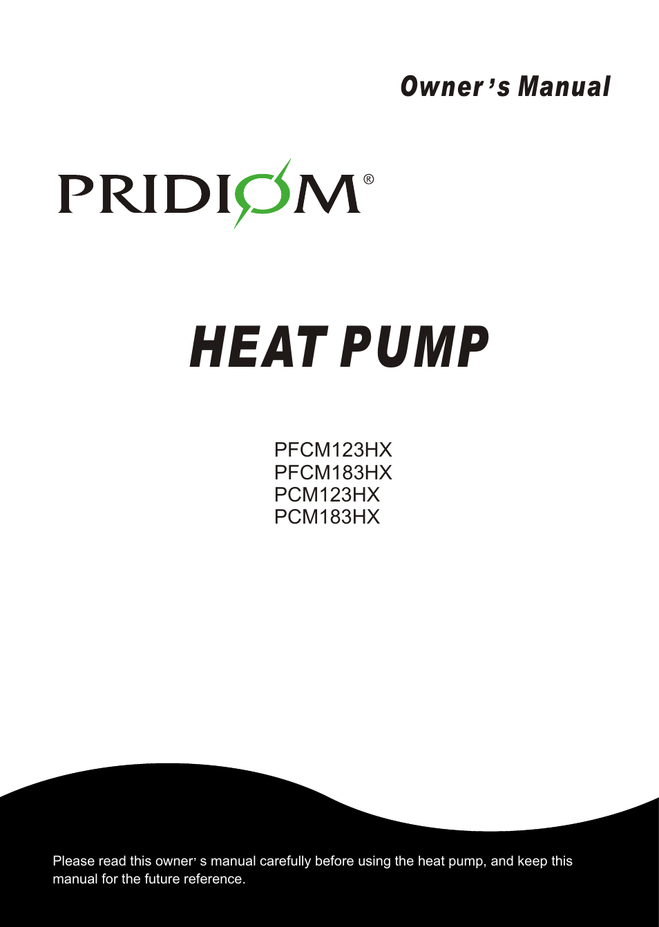 Pridiom Floor and Ceiling PFCM183HX User Manual User Manual | 16 pages