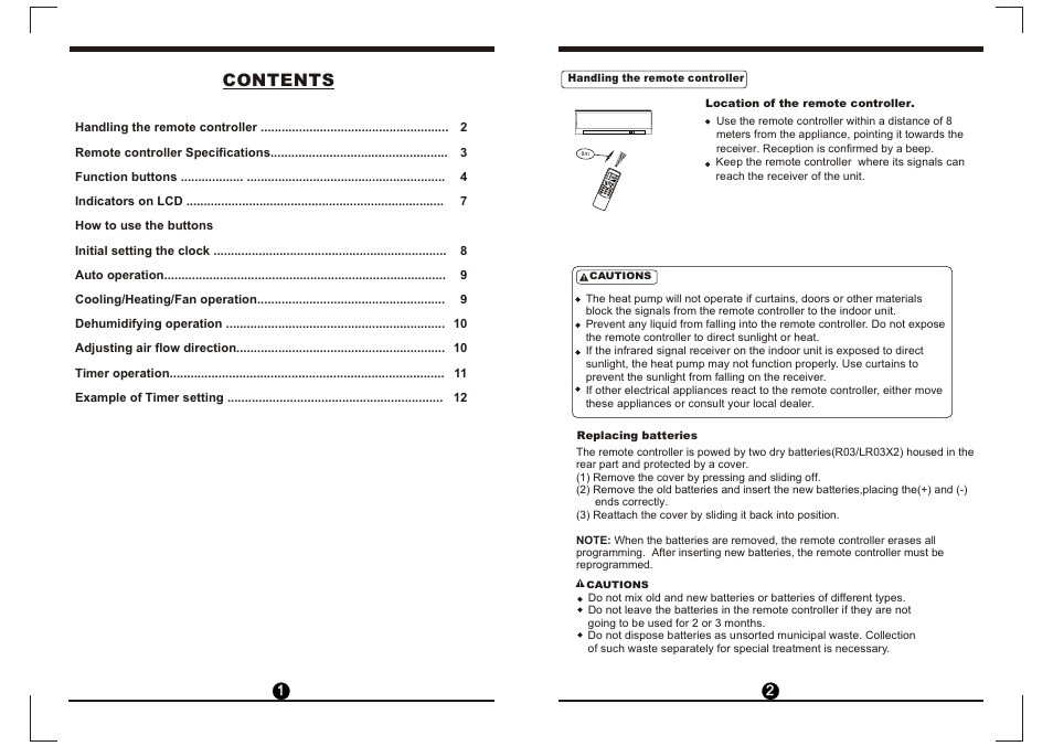 Т³гж 2 | Pridiom Floor and Ceiling PFCM183HX Remote Control Manual User Manual | Page 2 / 8