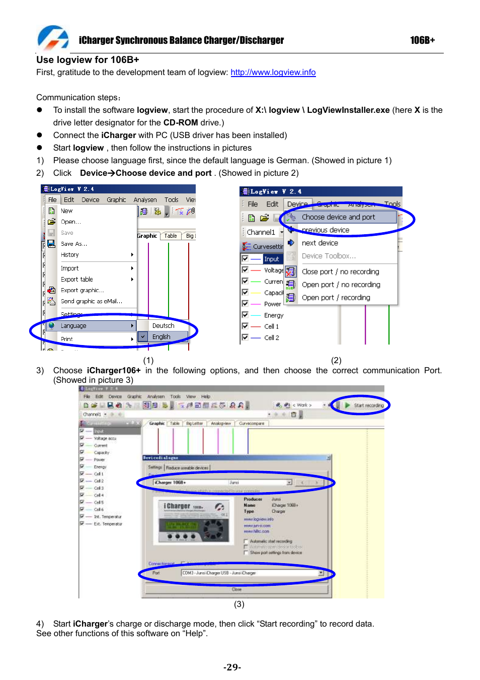 ProgressiveRC 106B+ iCharger User Manual | Page 29 / 31