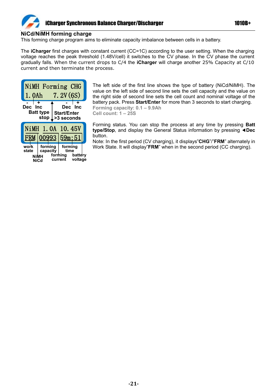 ProgressiveRC 1010B+ iCharger User Manual | Page 21 / 31