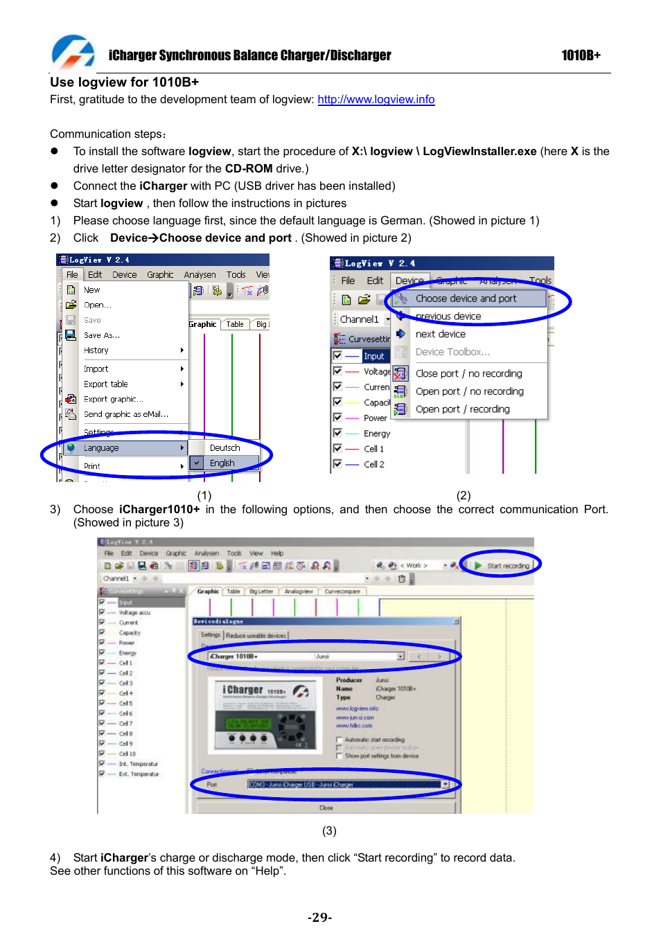 ProgressiveRC 1010B+ iCharger User Manual | Page 29 / 31