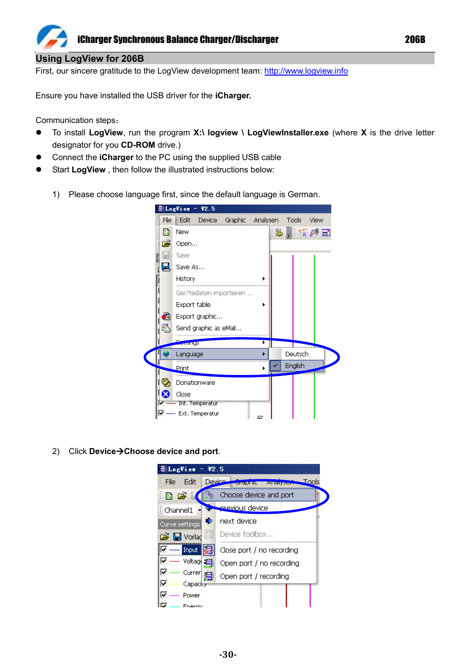 ProgressiveRC 206B iCharger User Manual | Page 30 / 33