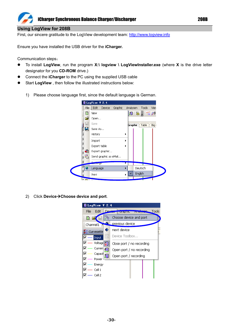 ProgressiveRC 208B iCharger User Manual | Page 30 / 33