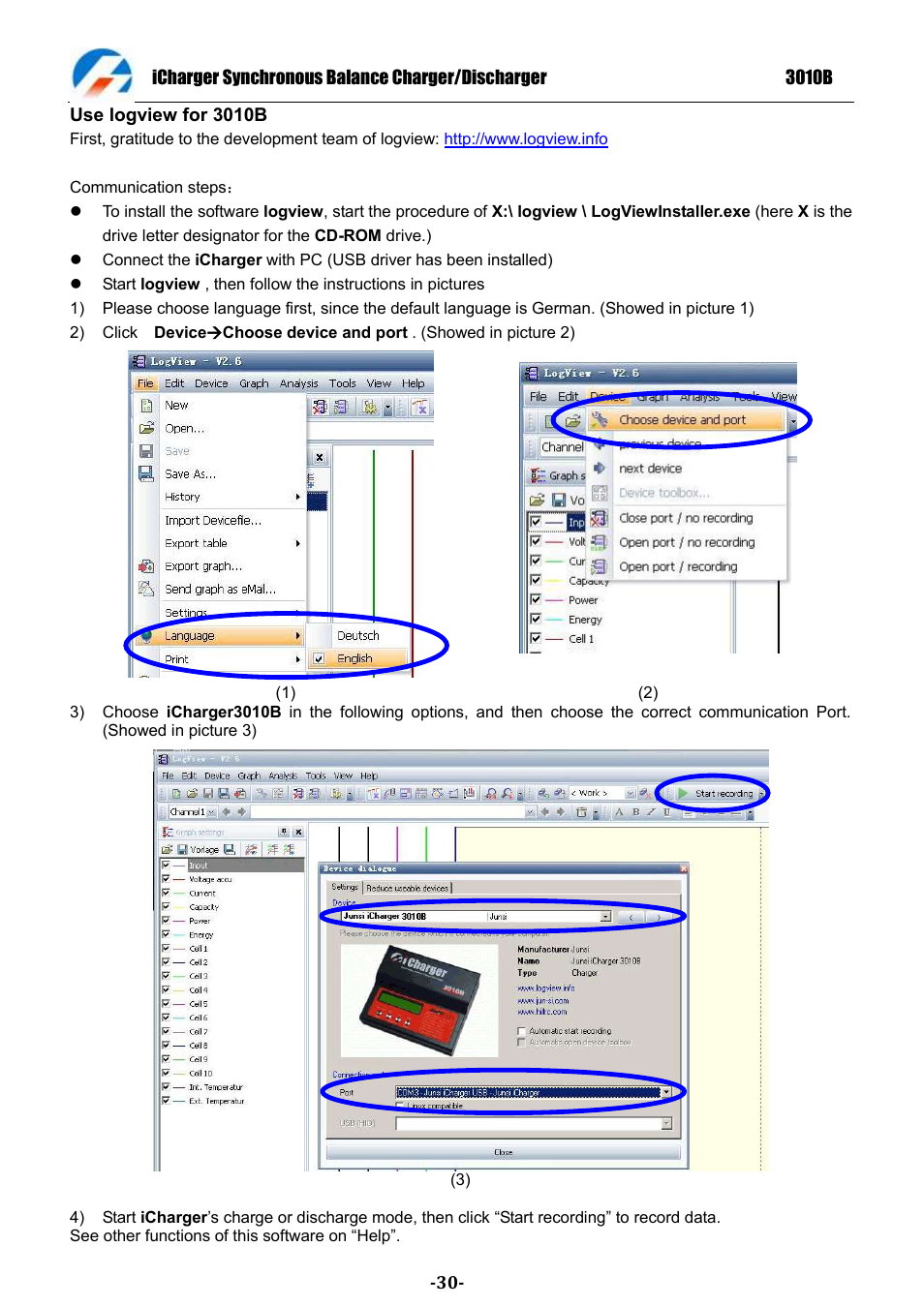 ProgressiveRC 3010B iCharger User Manual | Page 30 / 32
