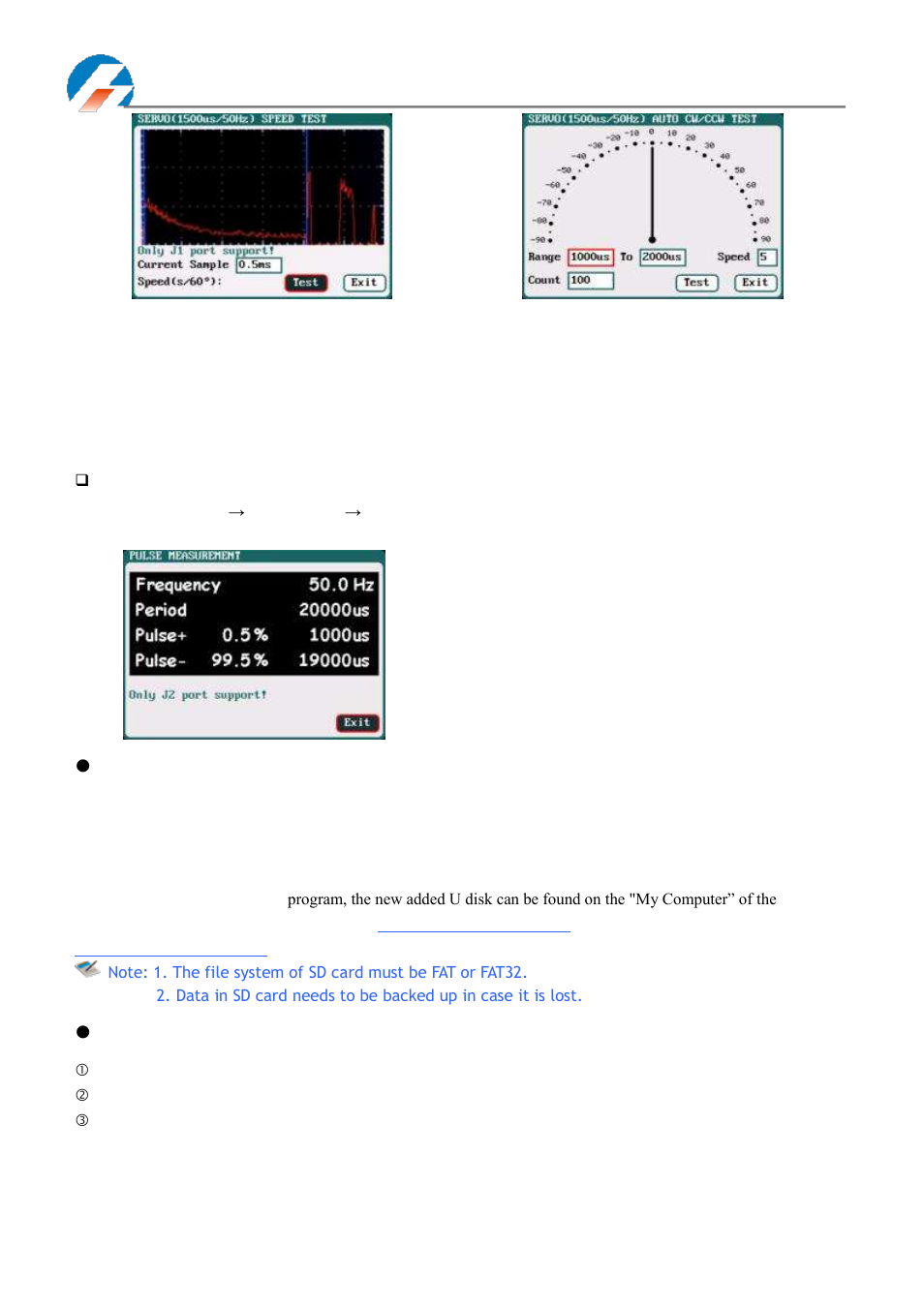 Pulse measurement, Usb & sd card use - warranty & service, Usb & sd card use | Warranty & service | ProgressiveRC 4010Duo iCharger User Manual | Page 33 / 42
