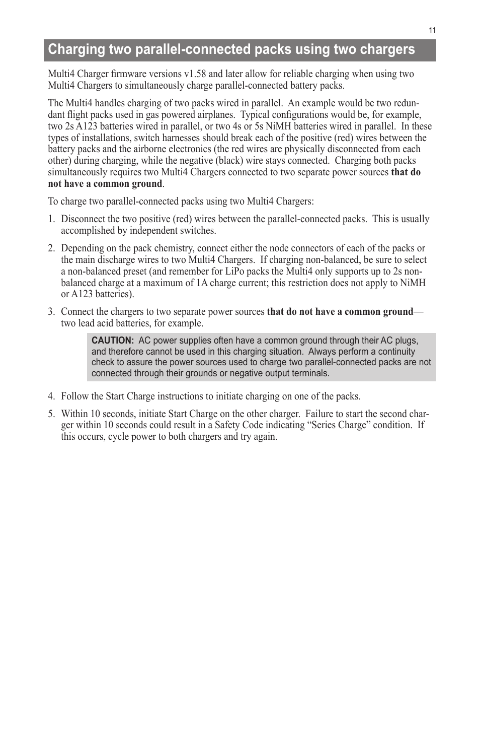 ProgressiveRC Multi4 FMA Cellpro User Manual | Page 11 / 20