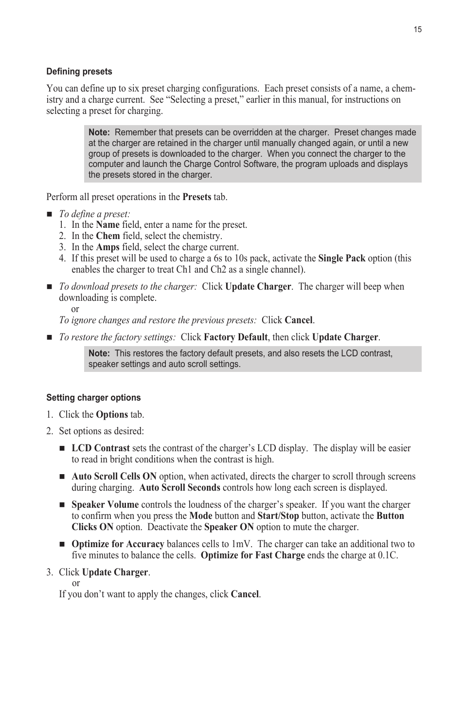 ProgressiveRC 10S FMA Cellpro User Manual | Page 15 / 20