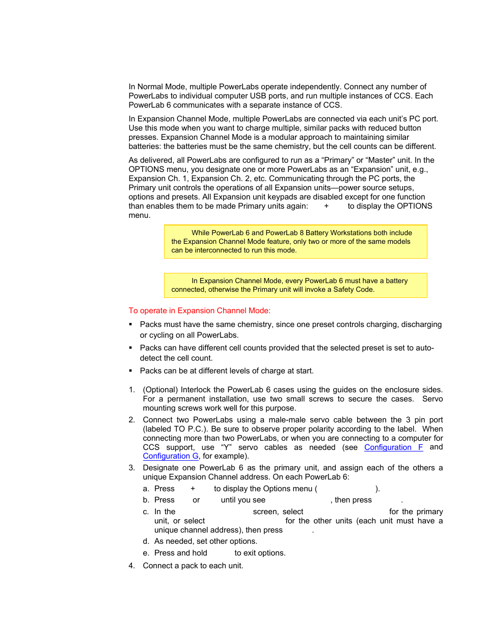 Expansion channel mode, Enabl, If it doesn’t, pre | ProgressiveRC 6 PowerLab User Manual | Page 31 / 83