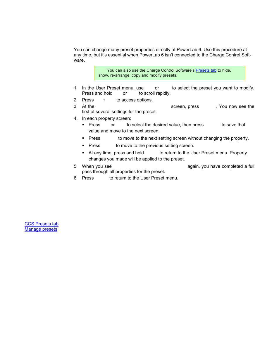 Modify a preset | ProgressiveRC 6 PowerLab User Manual | Page 34 / 83