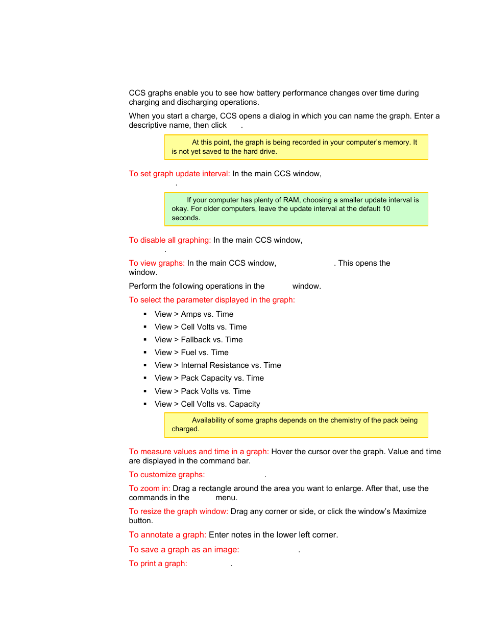 Graphs, View data in graphs, In the | Details | ProgressiveRC 6 PowerLab User Manual | Page 52 / 83